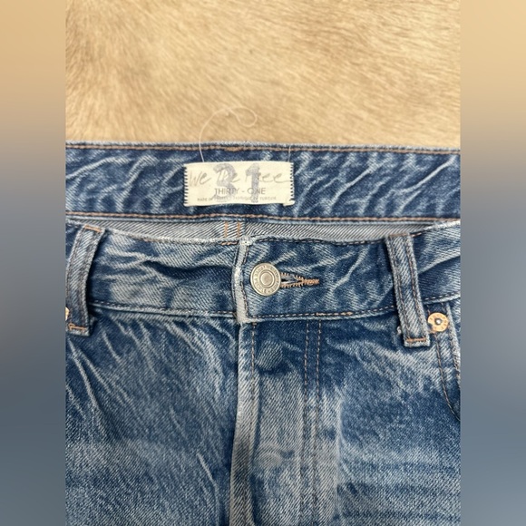 Free People x We The Free Good Times Relaxed Jean Women's Size 31 Straight Raw - Picture 4 of 9
